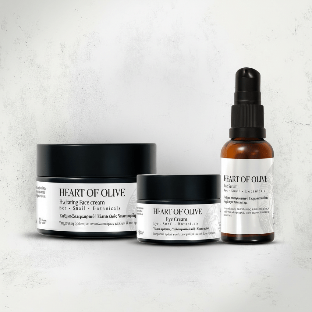 Σετ Bee Snail Botanical - Complete Anti - Aging Care Set - Heart of olive