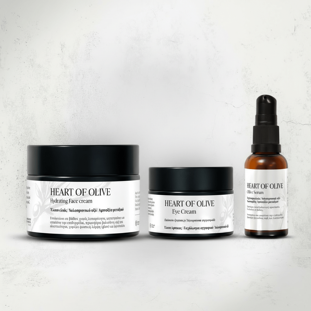 Σετ Περιποίησης Προσώπου - Complete Face Care Set - Heart of olive